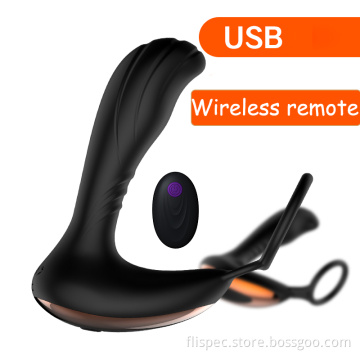 7 Modes Remote Control Anal Sex Toy Vibrator Butt Plug Prostate Massager-Men